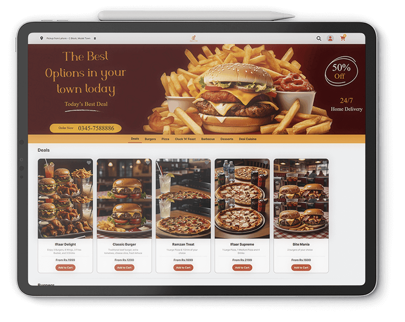 Food Ordering App for Restaurants